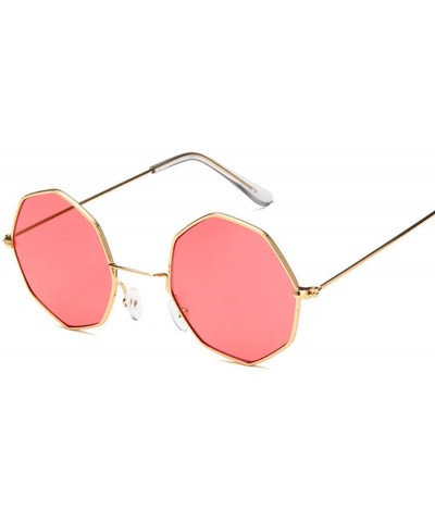 Oval Fashion Unisex Polygon Sunglasses Women Classic Sea Gradient Shades Sun Glasses Small Square Alloy Mirror - CK198A4DDIN ...