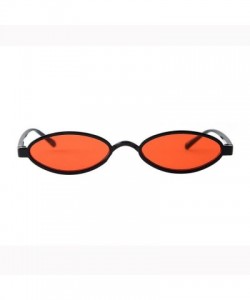 Oval Vintage Sunglasses Slender Glasses - D - C3199OD3UC9 $7.96