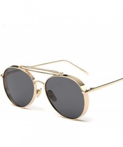 Aviator Pink Sunglasses Women Brand Designer UV400 Shades Golden Ladies Eyewear 2 - 8 - CV18YZX2679 $16.45