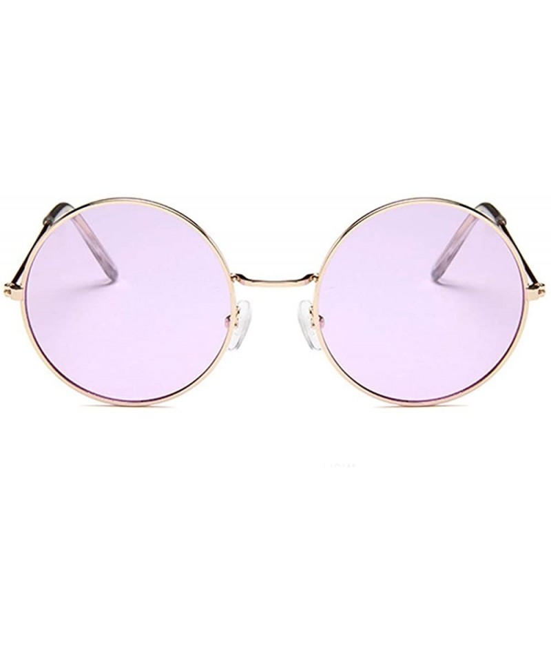 Round Vintage Women Men Round Sunglasses for Outdoor Women Men Retro sunglasses Eyewear for Travel Shopping - C318NI894ST $10.90