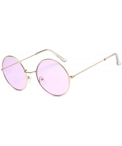 Round Vintage Women Men Round Sunglasses for Outdoor Women Men Retro sunglasses Eyewear for Travel Shopping - C318NI894ST $10.90