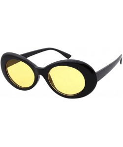 Oval Vintage Clout Goggles Unisex Sunglasses Rapper Oval Shades Glasses - CJ18CRD47LZ $6.86