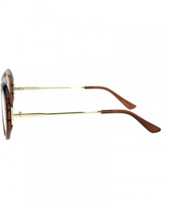 Rectangular Luxury Mobster Plastic Flat Top Racer Rectangular Clear Lens Eyeglasses - Brown - CO18QZQSX3C $11.80
