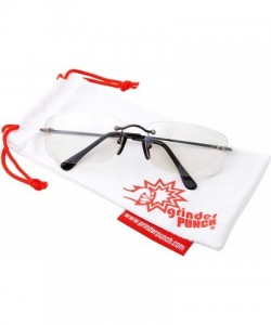 Sport Classic Rectangular Lightweight Metal Frame Sport Sunglasses for Men Women - Gunmetal Clear - CV18OM0LR2S $14.09