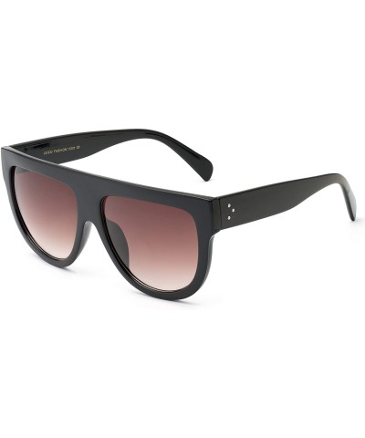 Cat Eye Women's Fashion Flat Top Super Future Sunglasses Retro Vintage Shades - C0196QUZ7UH $10.89
