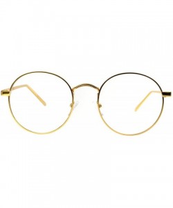 Round Round Retro Small Circle Tint & Mirror Colored Lens 43-55 mm Sunglasses Metal - Round_071_55mm_gold - CK1890QA8MS $10.72