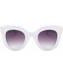Shield Women's Fashion Vintage Cateye Frame Shades Acetate Frame UV Sun1133b - CM18RS586QL $11.95