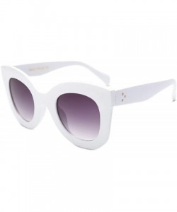 Shield Women's Fashion Vintage Cateye Frame Shades Acetate Frame UV Sun1133b - CM18RS586QL $11.95
