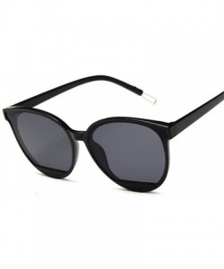 Oval Classic Sunglasses Vintage Plastic Glasses - Black Pink - CP199EIAMQZ $30.40