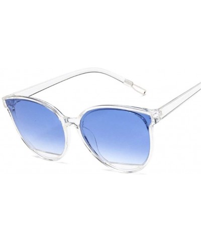 Oval Classic Sunglasses Vintage Plastic Glasses - Black Pink - CP199EIAMQZ $30.40