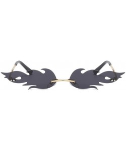 Sport Women 's Fashion Sunglasses-Irregular Shape Sun Glasses Eyewear for Women Men - Metal Frame - A - CN199TZXZK4 $10.43
