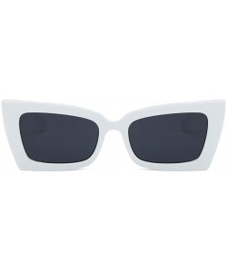 Goggle Women Vintage Classic Nerdy Thin Plastic Clear Lens Eye Sunglasses - D - C218Q62TM9Y $8.06