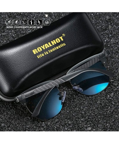 Sport Men Women Polarized Alloy Sunglasses Aluminum Magnesium Frame Sun Glasses Driving Glasses Male 90089 - White Grey - CM1...